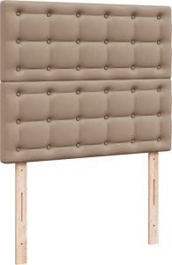 vidaXL Łóżko kontynentalne z materacem cappuccino 80x200 cm 8