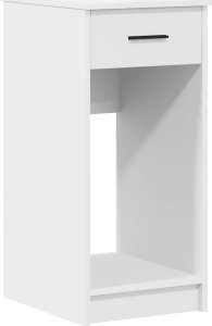 vidaXL vidaXL Stojak pod komputer z szufladą, biały, 35x45x77 cm 2