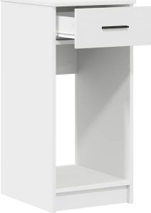 vidaXL vidaXL Stojak pod komputer z szufladą, biały, 35x45x77 cm 4