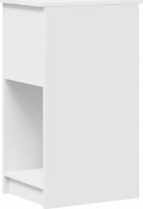 vidaXL vidaXL Stojak pod komputer z szufladą, biały, 35x45x77 cm 7