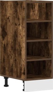 vidaXL vidaXL Szafka dolna dąb wędzony 30x44,5x81,5 cm Drewno klejone 2