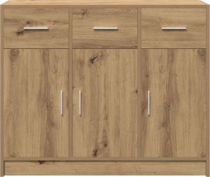 vidaXL Szafka, dąb artisan, 91x28x75 cm 4