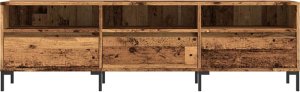 vidaXL Szafka pod TV, stare drewno, 150x30x44,5 cm 4
