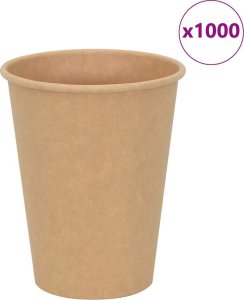 vidaXL Papierowe kubki, 1000 szt., 12oz, 300ml, brązowy 1