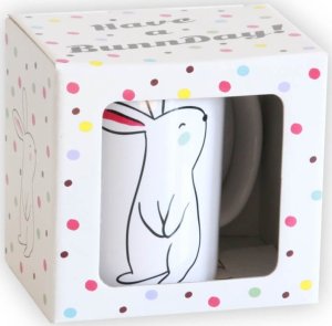 Cup&You Kubek Funny Bunny - kolorowy kubek 300ml na kawę i herbatę z uroczymi zajączkami - uniwersalny prezent, upominek na Wielkanoc 3