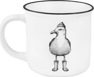 Cup&You Kubek Mewa i Foka- starannie wykonane naczynie z uroczym matowym nadrukiem, które świetnie nada się jako upominek, umili wakacyjną przerwę na kawę lub herbatę, wykonany z porcelany New Bone China 2