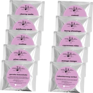 Cup&You NAJLEPSZE  OWOCOWE. Zestaw herbat owocowych z zaparzaczem - 10 saszetek 10x 5/8g z mieszankami owocowymi w różnych smakach + ananasowy zaparzacz, owocowy prezent upominek podarunek 3