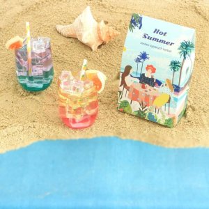 Cup&You HOT SUMMER. Zestaw herbat na lato - 10 saszetek 10x 5g z herbatą różnego rodzaju i smaku + bawełniany filtr do herbaty, idealny letni podarunek dla bliskiej osoby 5