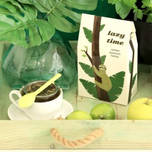 Cup&You LAZY TIME. Zestaw herbat do leniuchowania - 10 saszetek 10x 5g z herbatą różnego rodzaju i smaku + bawełniany filtr do herbaty, uniwersalny prezent upominek 6