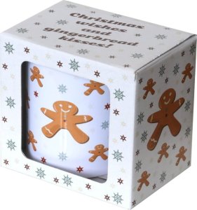 Cup&You Świąteczny kubek ceramiczny 300ml GINGERBREAD MAN - prezent upominek na Boże Narodzenie, święta, Mikołaja, Gwiazdję, pod choinkę  zimowy podarunek 1