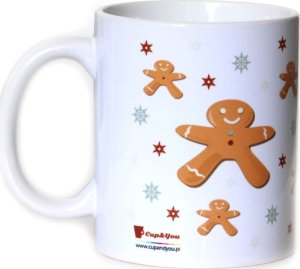 Cup&You Świąteczny kubek ceramiczny 300ml GINGERBREAD MAN - prezent upominek na Boże Narodzenie, święta, Mikołaja, Gwiazdję, pod choinkę  zimowy podarunek 3
