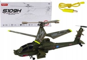 LeanToys Helikopter Militarny Apache Zdalnie Sterowany RC Syma S109H Khaki LEAN Toys 1