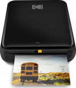 Drukarka fotograficzna Kodak KODAK Step Sofort-Smartphone-Fotodrucker - Tragbarer Mini-Farb-Mobilfotodrucker - Zink 2x3" Klebefotos - Bluetooth-kompatibel mit iOS- & Android-Geraten - Spassige Bearbeitungs-App - Schwarz 1