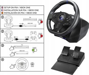 Kierownica Subsonic Subsonic - Superdrive - Rennlenkrad SV750 Drive Pro Sport Lenkrad mit Pedal, Shift und Vibration - Xbox Serie X/S, PS4, Xbox One, Switch, PC 10