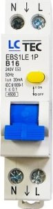 LCTec Wyłącznik różnicowoprądowy 16A 30mA 1mod 491188 3
