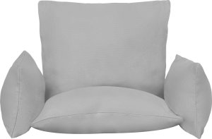 Tectake Fotel wiszący Alison, styl boho, nośność 160kg - szary 4