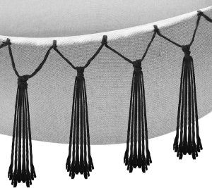 Tectake Fotel wiszący Alison, styl boho, nośność 160kg - szary 10