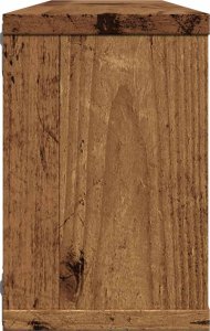 vidaXL Półki ścienne kostki, 6 szt., stare drewno, 60x15x23 cm 6