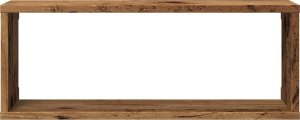 vidaXL Półki ścienne kostki, 4 szt., stare drewno, 60x15x23 cm 5
