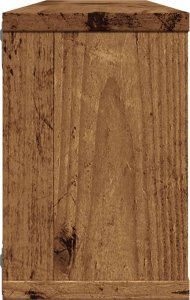 vidaXL Półki ścienne kostki, 4 szt., stare drewno, 60x15x23 cm 6