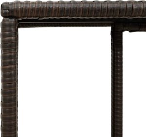 vidaXL 10-cz. zestaw mebli ogrodowych z poduszkami, brązowy polirattan 12