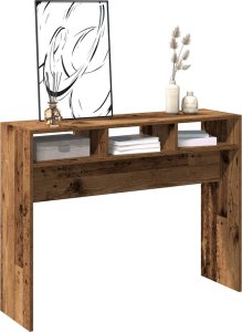 vidaXL Stolik konsolowy, stare drewno, 105x30x80 cm 3