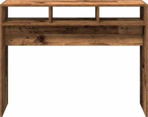vidaXL Stolik konsolowy, stare drewno, 105x30x80 cm 4