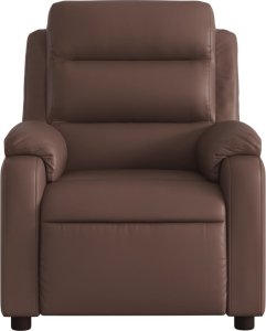 vidaXL Fotel rozkładany, brązowy, sztuczna skóra 6