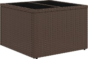 vidaXL 11-cz. zestaw mebli ogrodowych z poduszkami, brązowy, rattan PE 6
