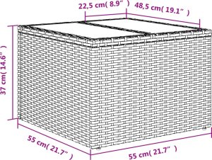 vidaXL 11-cz. zestaw mebli ogrodowych z poduszkami, brązowy, rattan PE 10