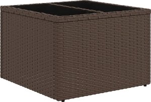 vidaXL 11-cz. zestaw mebli ogrodowych z poduszkami, brązowy, rattan PE 5