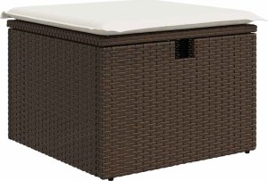 vidaXL 8-cz. zestaw wypoczynkowy do ogrodu, z poduszkami, brązowy 6