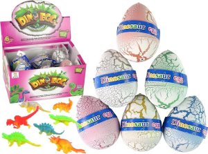 LeanToys Wykluwające się Magiczne Jajko Dinozaura Rosnące 7,5 cm Białe LEAN TOYS 1