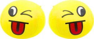 LeanToys Miękka Piłeczka Piłka Buźka Emoji Żółta 9cm LEAN TOYS 1