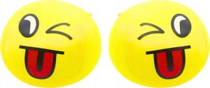 LeanToys Miękka Piłeczka Piłka Buźka Emoji Żółta 9cm LEAN TOYS 2