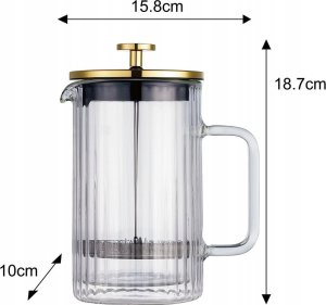 Klausberg ZAPARZACZ TŁOKOWY DO KAWY/HERBATY TERMICZNY 600ml KB-7760 4