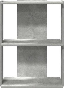 vidaXL vidaXL Regał 3-poziomowy, szarość betonu, 60x30x80 cm 4