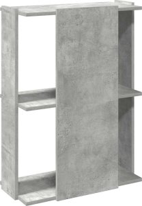 vidaXL vidaXL Regał 3-poziomowy, szarość betonu, 60x30x80 cm 6