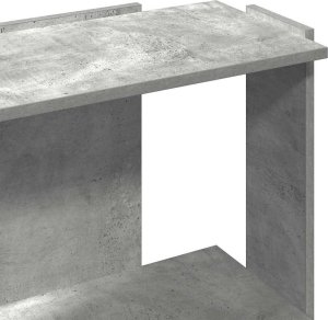 vidaXL vidaXL Regał 3-poziomowy, szarość betonu, 60x30x80 cm 7