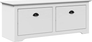 vidaXL vidaXL Ławka do przedpokoju, BODO, biała, 114x40x45 cm 2