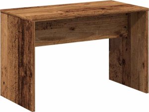 vidaXL Taboret toaletowy Stare drewno 70x35x45 cm Drewno klejone 2