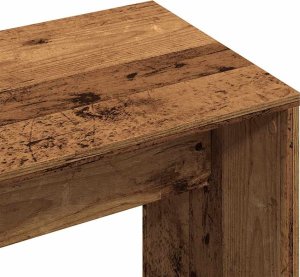 vidaXL Taboret toaletowy Stare drewno 70x35x45 cm Drewno klejone 7