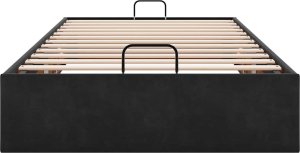 vidaXL vidaXL Rama łóżka otomana bez materaca, czarna, 80x200 cm, aksamit 5