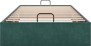 vidaXL vidaXL Rama łóżka otomana bez materaca, zielona, 100x200 cm, aksamit 5