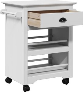 vidaXL vidaXL Wózek kuchenny, BODO, biała, 67,5x45x80 cm 5