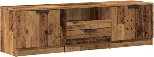 vidaXL Szafka pod telewizor, stare drewno, 140x35x40 cm 2