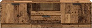 vidaXL Szafka pod telewizor, stare drewno, 140x35x40 cm 4