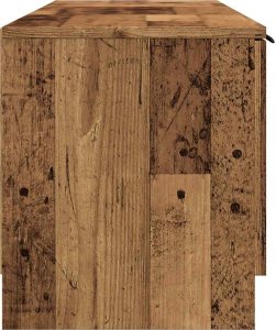 vidaXL Szafka pod telewizor, stare drewno, 140x35x40 cm 5