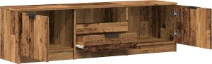 vidaXL Szafka pod telewizor, stare drewno, 140x35x40 cm 7