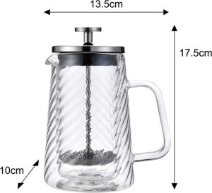 Klausberg ZAPARZACZ TŁOKOWY DO KAWY/HERBATY TERMICZNY 350ml KLAUSBERG KB-7762 9